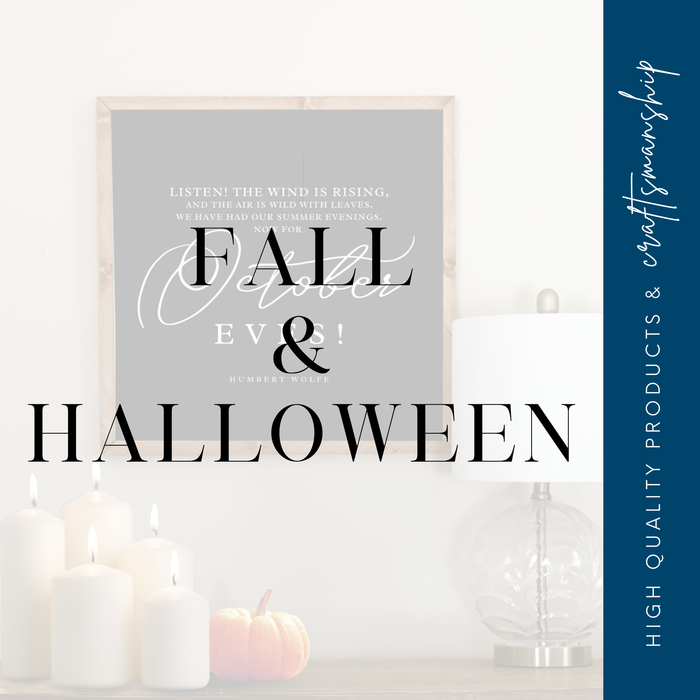 October Eves sign. Fall and Halloween wall decor.