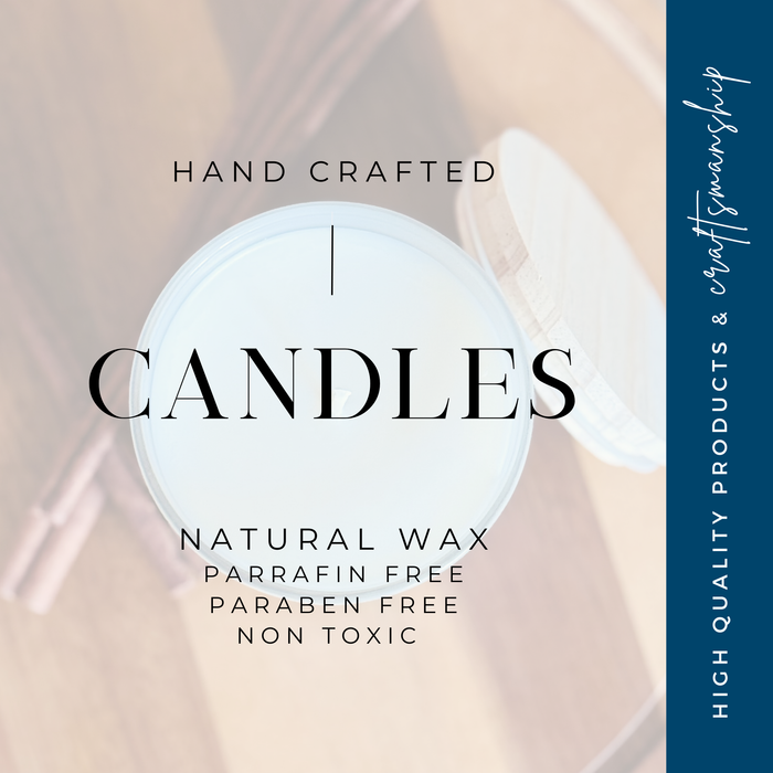 Sunkissed candle. Organic soy wax candle with double wooden wicks.