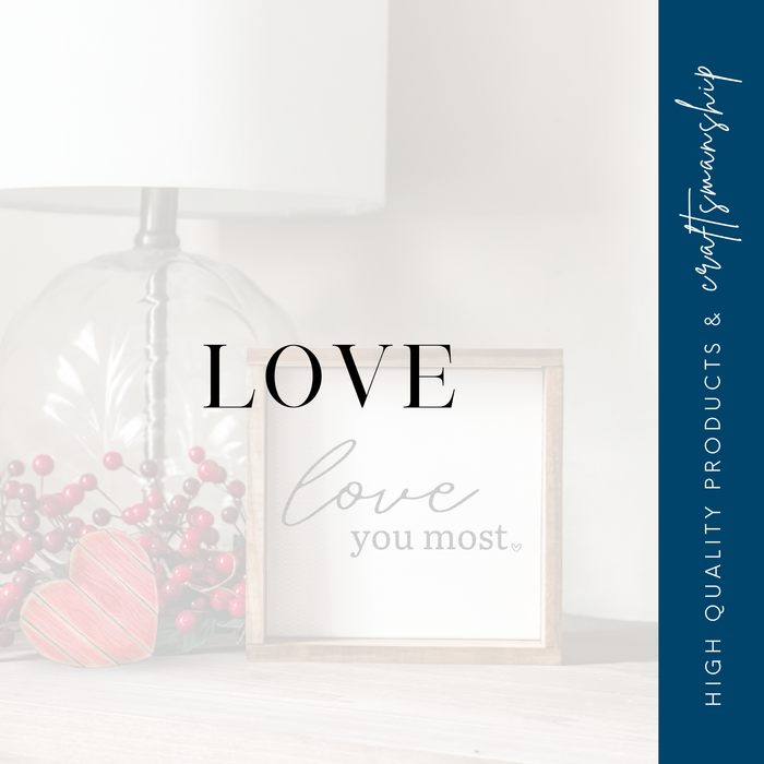 I love you a bushel and a peck sign.