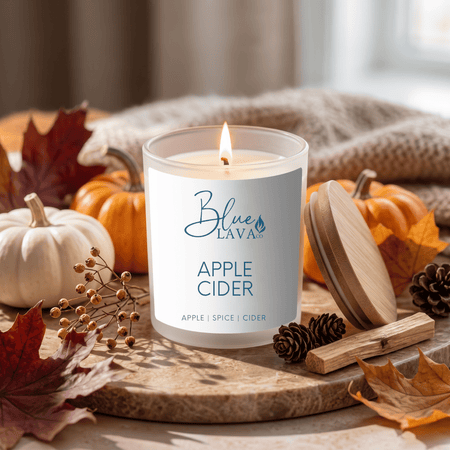 Apple Cider candle made with coconut soy wax, non toxic fragrance oils and a natural cotton wick. 