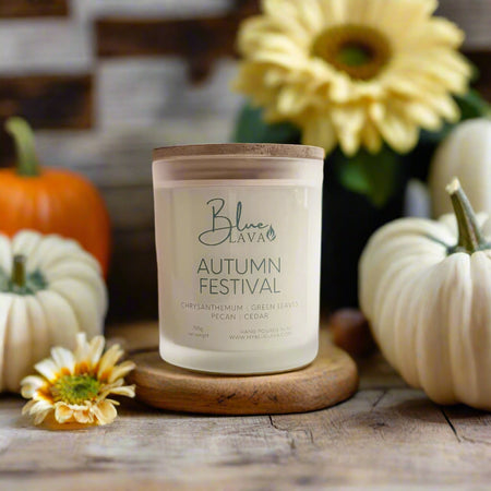 Autumn festival soy candle.