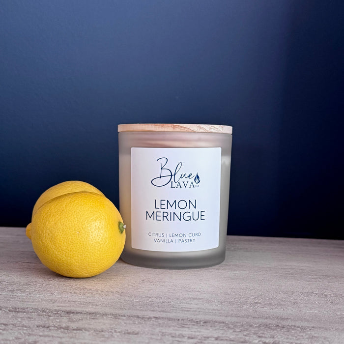 Lemon Meringue candle, 14oz container candle.