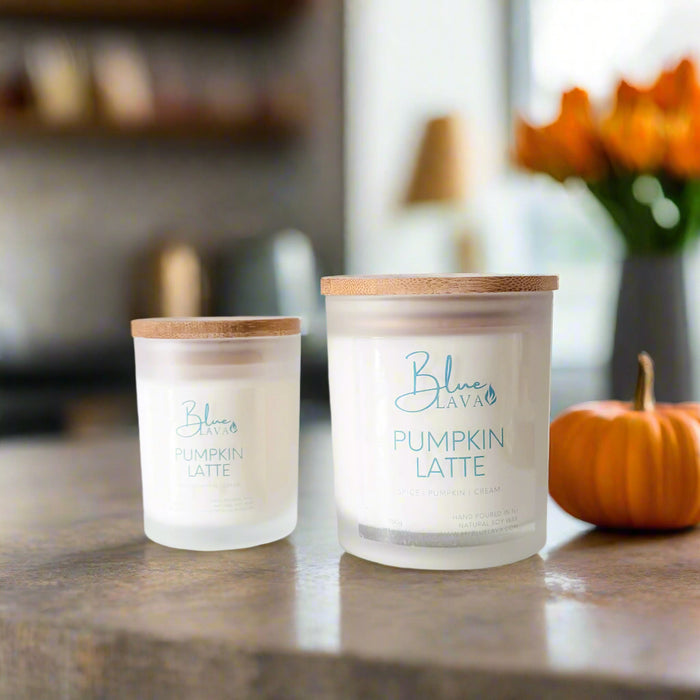 Pumpkin latte candle for fall