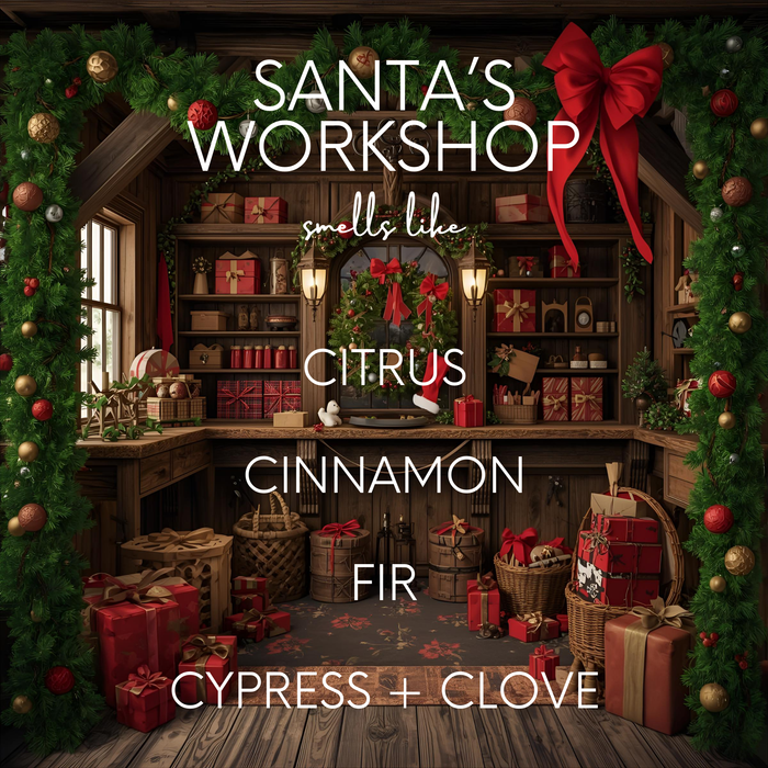 Santa's Workshop Candle