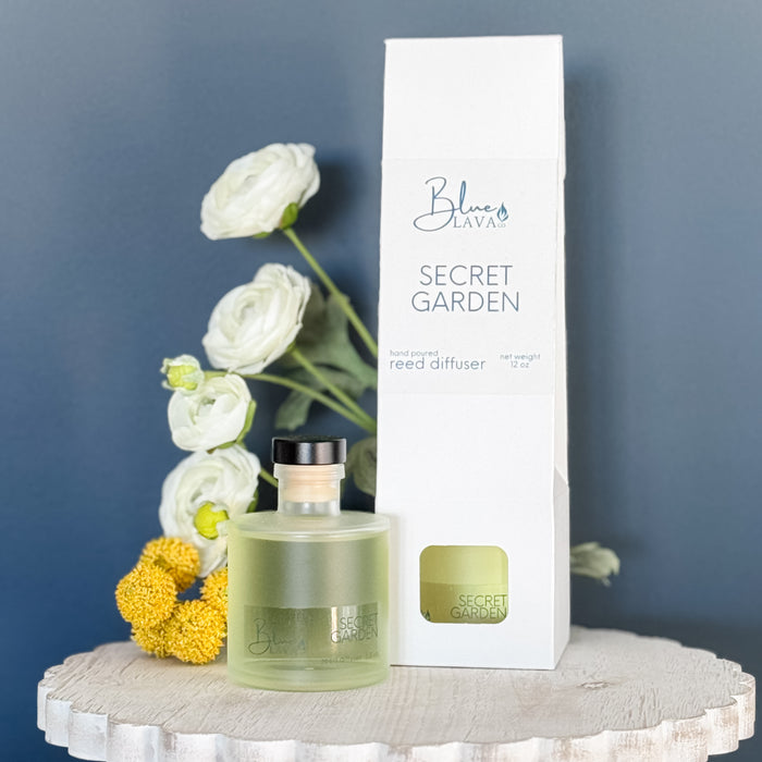 Secret Garden reed diffuser. Floral home diffuser.