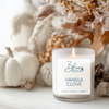 Vanilla Clove candle made with natural coconut soy wax, non toxic fragrance oils and a natural cotton wick.